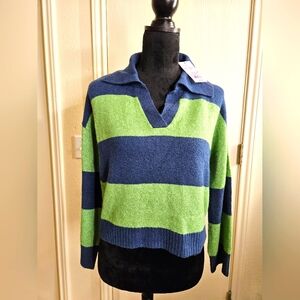 NWT Wild Fable Striped Crop Sweater